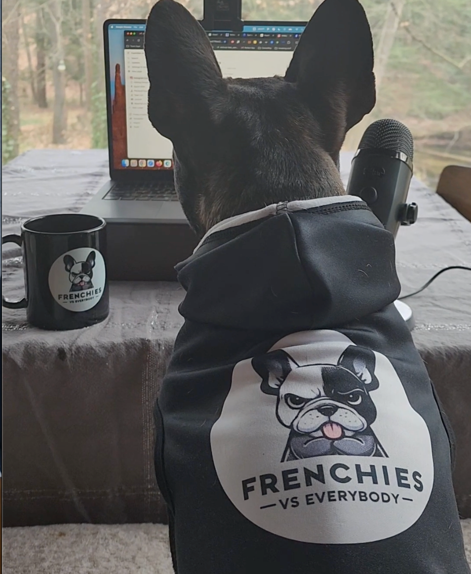 Frenchies vs Everybody dog hoodie!