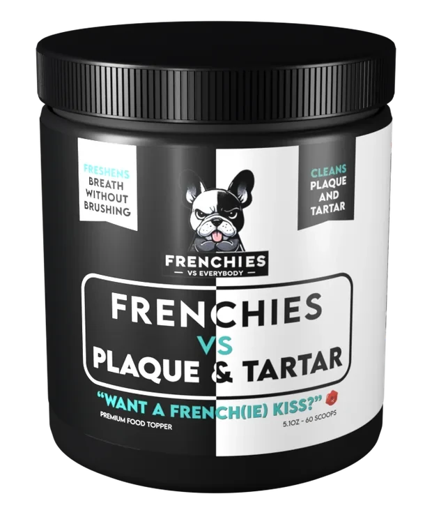 Frenchies vs Plaque & Tartar jar